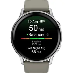 Смарт-годинник Garmin Venu 4 45mm Silver with Silver Gray Silicone Band (010-03014-01) [146408] - мініатюра 2
