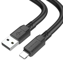 Кабель Borofone BX81 USB to Lightning 1 м чорний - мініатюра 1