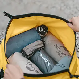 Водонепроникна дорожня сумка Naturehike CNK2450XB015, 60 л, жовта - мініатюра 8