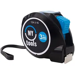 Рулетка вимірювальна My Tools Easy+ 3 м (124-3-16)