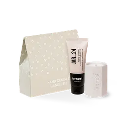 Подарунковий набір батер для рук та свічка Honest products