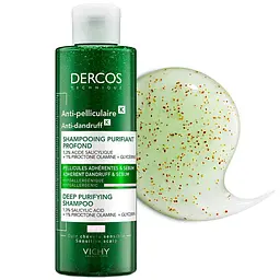Шампунь-скраб Vichy Dercos Micro Peel для глибокого очищення шкіри голови та волосся проти стійкої лупи та надлишку себуму 250 мл - мініатюра 6