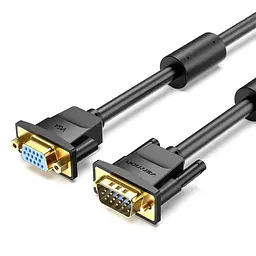 Кабель Vention VGA Extension Cable 5M Black (DAGBJ)