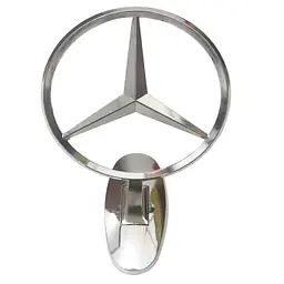 Емблема приціл на капот Mercedes-Benz 75 мм Хром сплав на скотчі - мініатюра 5