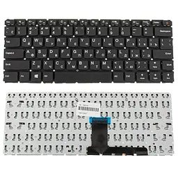 Клавіатура для ноутбука LENOVO (IdeaPad 110-14IBR) rus чорний без фрейму