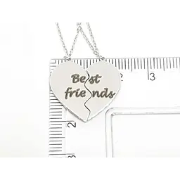 Срібне кольє Qvaliz Best Friends. 908-00900 - мініатюра 4