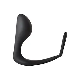 Анальна пробка з ерекційним кільцем Fantasstic Anal Plug With Cockring Black - мініатюра 3
