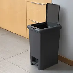 Відро для сміття МВМ My Home з кришкою та педаллю антрацит 10 л (BIN-01 10L ANTHRACITE) - мініатюра 13