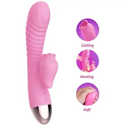 Вібратор-кролик Leten Wonderful Pink - мініатюра 3