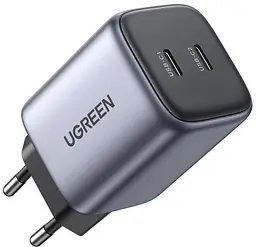 Блок живлення зарядний пристрій Ugreen CD294 Nexode 45 W Charger сірий (90573)