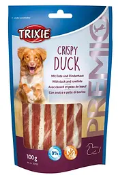Ласощі для собак Trixie Crispy Duck з качкою та сиром'ятною шкірою 100 г TX-31705