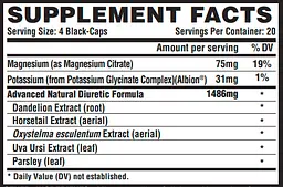 Діуретик - Сечогінний Засіб Lipo-6 Black Diuretic - 80 капсул - мініатюра 4