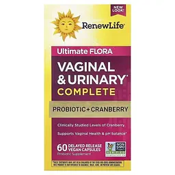 Женское уринальное и вагинальное здоровье Renew Life Ultimate Flora Vaginal & Urinary Complete 60 веганских капсул