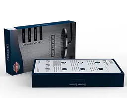 Душова система Dusel Bronx Thermostatic Black (233307000), Чорний матовий - мініатюра 3