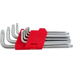 Набір шестигранних ключів зірочок Torx Intertool HT-0608 подовжені (у наборі 9 шт.)