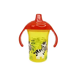 Пляшечка пластикова з ручками "Зебра" MGZ-0323(Yellow) 250 мл