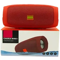 Портативна Bluetooth колонка Сharge mini 3+ акумуляторна переносна блютуз із вологозахистом бумбокс Червона - мініатюра 4