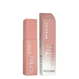 Блиск тінт для губ Neverti Soft Tint Lipgloss (NP802), 002 Бежевий