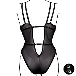 Еротичний боді Bodysuit with Adjustable Sliders Plus Size Le Desir Amour 36-AMR006BLKOSX 101748 - мініатюра 2