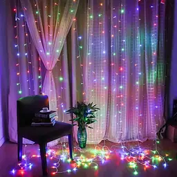 Гірлянда штора 3х3м 360 LED Мульти - мініатюра 9