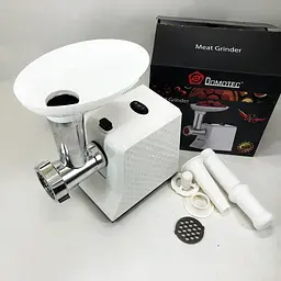 М'ясорубка електрична domotec r3391 2000 Вт, компактна м'ясорубка для дому, м'ясорубка 3 в 1 - мініатюра 3