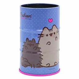 Стакан-підставка метал Yes №708377 Pusheen бочка блакитний