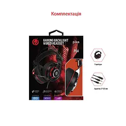 Навушники ігрові Piko PX4 Black/Red з мікрофоном - мініатюра 3