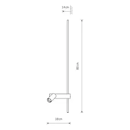Настінний світильник, бра Nowodvorski 11426 Easy Right LED|GU10 MR11 11|10W 3000K 380Lm IP20 чорний - мініатюра 11