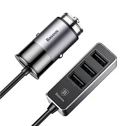 Автомобільний зарядний пристрій Baseus Enjoy Together 4-in-1 Black CCTON-01