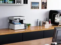 БФП струменевий кольоровий A4 Epson L6490, Grey/Black, WiFi, 4800х1200 dpi, факс, дуплекс, до 37/23 стр/хв, РК-екран 6.1 см, USB / Lan, вбудоване СБПЧ, чорнило Epson 112 (C11CJ88405) - мініатюра 4