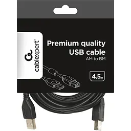 Кабель Cablexpert USB 2.0 AM/BM 4.5 m Black [CCF-USB2-AMBM-15] [119049] - мініатюра 4