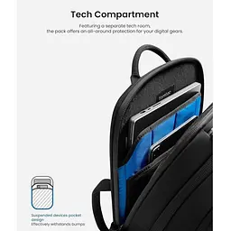 Рюкзак Tomtoc UrbanEX-T65M1 Laptop Backpack Black 17.3 Inch/30L T65M1D1 - мініатюра 5