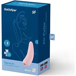 Вібратор з вакуумною стимуляцією Satisfyer Curvy 2+ Pink (SO3782) [95851] - мініатюра 7