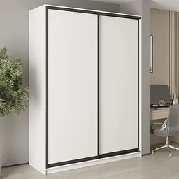 Шафа-купе дводверна MebelStar Комбо BG 2ДСП 180x45x240 см Аляска білий (MBS-10611)