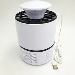 Лампа пастка для комарів нищівник комах 5Вт від USB Mosquito Killer Lamp біла - мініатюра 4