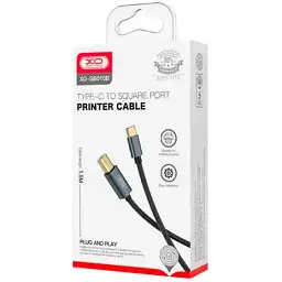 Кабель XO GB010B USB C - USB B чорний - мініатюра 2