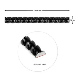 Молдинг 5000x10x7 мм Чорний SW-00002682 - мініатюра 2