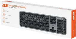 Клавіатура бездротова 2E KS240 Gray/Black (2E-KS240WG_UA) - мініатюра 2