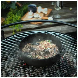 Каструля Fiskars Norden Grill з кришкою чавунна 6 л (1066430) - мініатюра 2