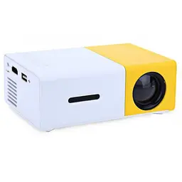 Проєктор для дому YG 300 Led, Біло-жовтий, проєктор full hd для домашнього кінотеатру, відеопроєктор (ST) - мініатюра 4
