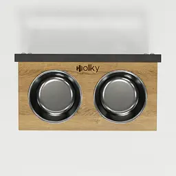 Hollky Flex S — миски на регульованій підставці для маленьких собак (2 × 0.450 л) - мініатюра 5