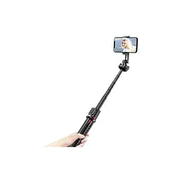 Штатив RTAKO C03 Octopus Extendable Tripod Selfie Stick (with Detachable Phone Holder) Black (6942063212416) - мініатюра 1
