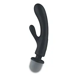 Вібратор-кролик з вібромасажером Satisfyer Triple Lover Grey, 3 мотори - мініатюра 2