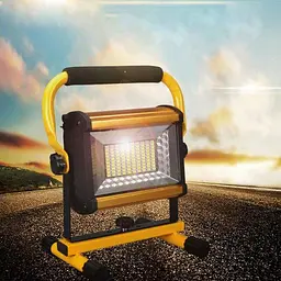 Ліхтар прожектор LED W808 100W (SMD) + USB + 6x18650 (4 режими) - мініатюра 6