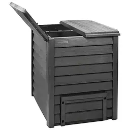 Компостер GRAF Thermo-Wood 600 л сірий з решіткою (626051) - мініатюра 3
