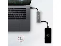 Мультипортовий адаптер AXAGON Speedster 4 Black (HMC-4G2) - мініатюра 4