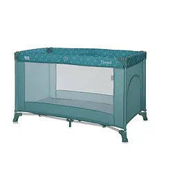 Ігровий дитячий манеж від народження до 3-х років Torino 1 Layer Arctic Floral Lorelli Блакитний