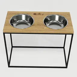 Hollky Base XL40 — миски на підставці для великих собак (2 × 1,8 л, висота 40 см) - мініатюра 3