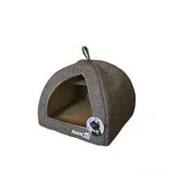 Будиночок AnimAll Darling S для собак світло-сірий 38×38×29 см