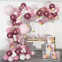 Набір для гірлянди з повітряних куль 5 м (Balloon Arch Garland Kit) — пастельна арка з куль, декор для фотозони, дня народження,